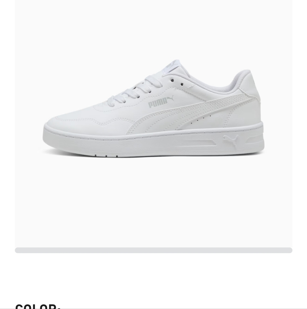 Puma Court Sneaker in white SZ 10